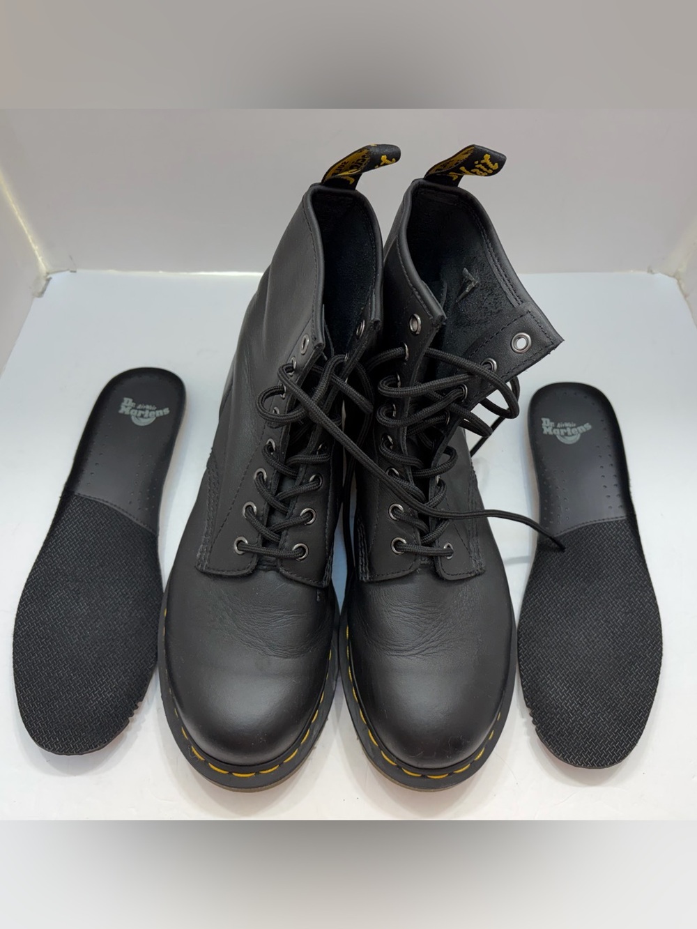 Dr. Martens 1460 Ambassador Soft Leather Lace Up Boots Black US 9